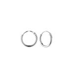 STERLING SILVER HOOP EARRINGS 10mm