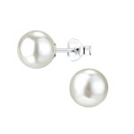 STERLING SILVER PEARL STUD EARRING