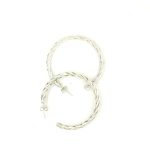 LARGE TWISTED DESIGN HOOPS