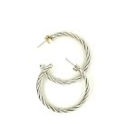 SPIRAL DESIGN HOOPS