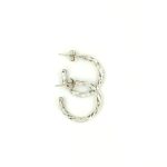 SMALL TWISTED DESIGN HOOPS