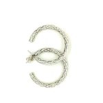 SNAKE SKIN DESIGN HOOPS