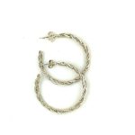 TWISTED DESIGN HOOPS
