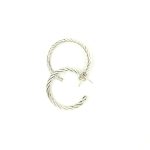 MEDIUM TWIST STYLE HOOPS