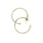 LARGE STERLING SILVER HOOPS