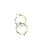 SMALL TWIST DESIGN HOOPS