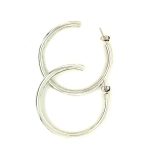LARGE ROUNDED STYLE HOOPS