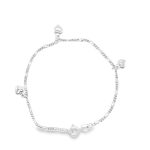 AR100 SM HEART CHARM BRACELET