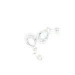 CZ 4 HANGING EARRING