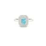 LX BLUE TOPAZ CZ RING