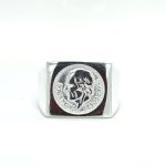 SR21382 LRG SQUARE PLAIN PESSO RING