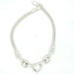 726-31 GUCCI HEART CHARM BRACELET