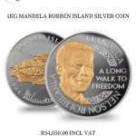 1 KILO SILVER MANDELA ROBBEN ISLAND COIN