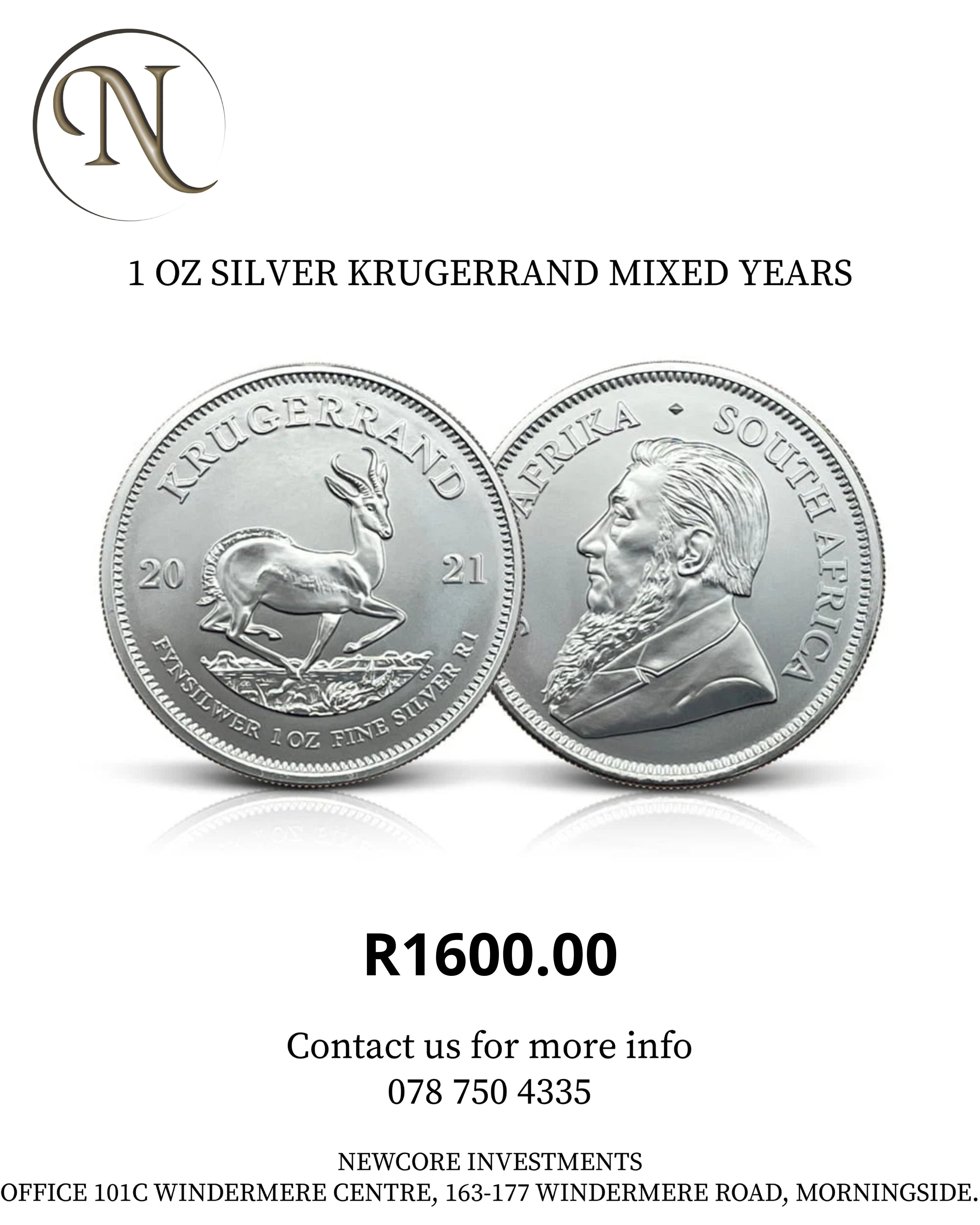 2021 SILVER KRUGERRAND COIN