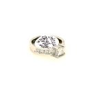 18ct White Gold Princess Cut Ring