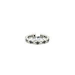 18ct W/G Full Eternity B/W Diamond Band 2