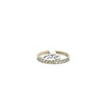 9CT WHITE GOLD CUBIC ETERNITY BAND