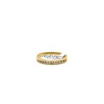 18CT YELLOW GOLD CHANNEL DIAMOND BAND 2