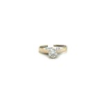 18CT WHITE GOLD 6 CLAW SOLITAIRE DIAMOND RING