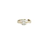 9CT WHITE GOLD SOLITAIRE DIAMOND RING 2