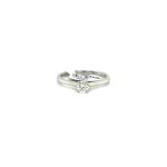 9CT WHITE GOLD SOLITAIRE DIAMOND RING 3