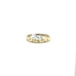 9CT YELLOW GOLD DROP SET DIAMOND BAND 2