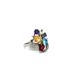 9CT WHITE GOLD TUTTI FRUTTI RING 1