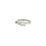 9CT WHITE GOLD SOLITAIRE DIAMOND RING 5