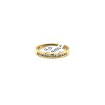 9CT YELLOW GOLD CHANNEL DIAMOND BAND 3