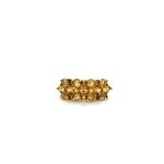 9CT YELLOW GOLD FANCY CITRINE RING